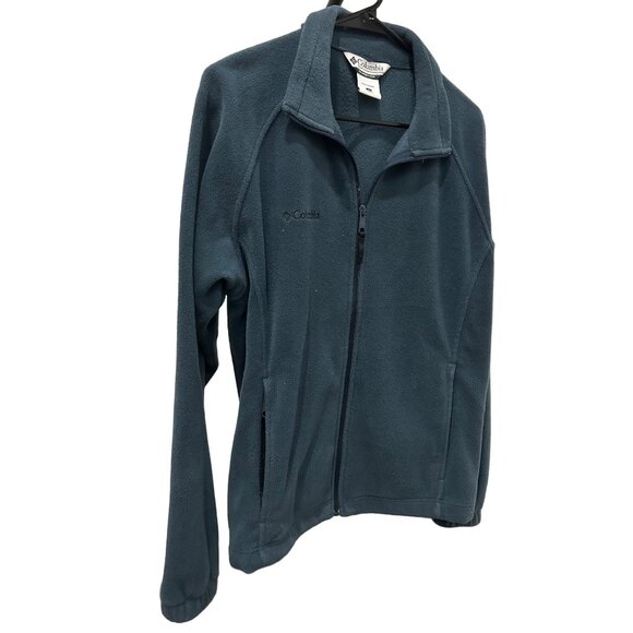 Columbia Women's Full-Zip Fleece Jacket Size Large Teal - Picture 3 of 8